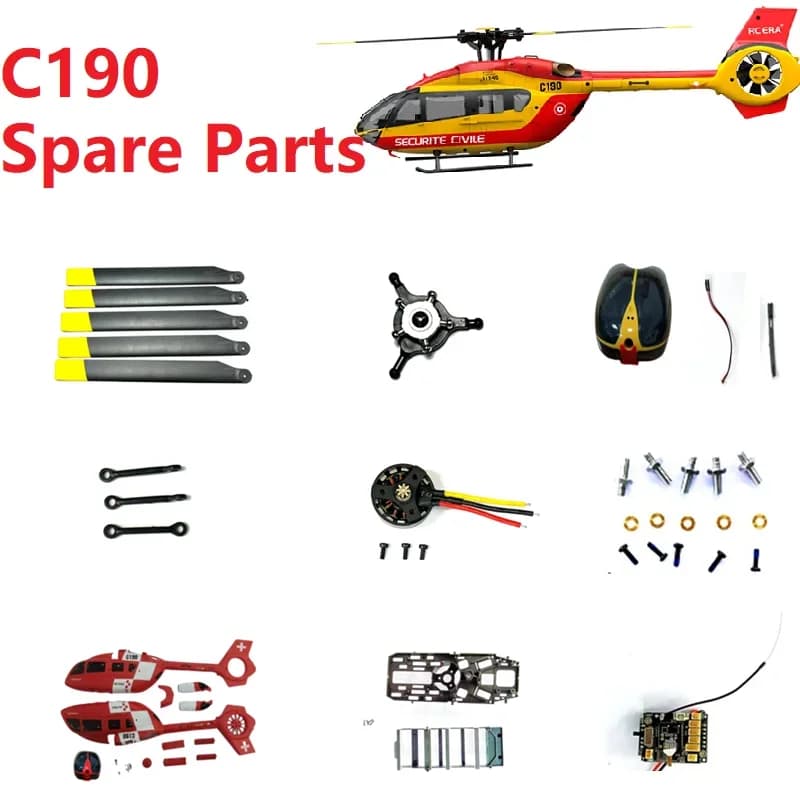 RC ERA C190 RC Elicottero H145 Pezzi di ricambio Accessori Corpo Shell Copertura Mandrino Lama Scheda principale Cuscinetto motore Ingranaggio Servo ecc