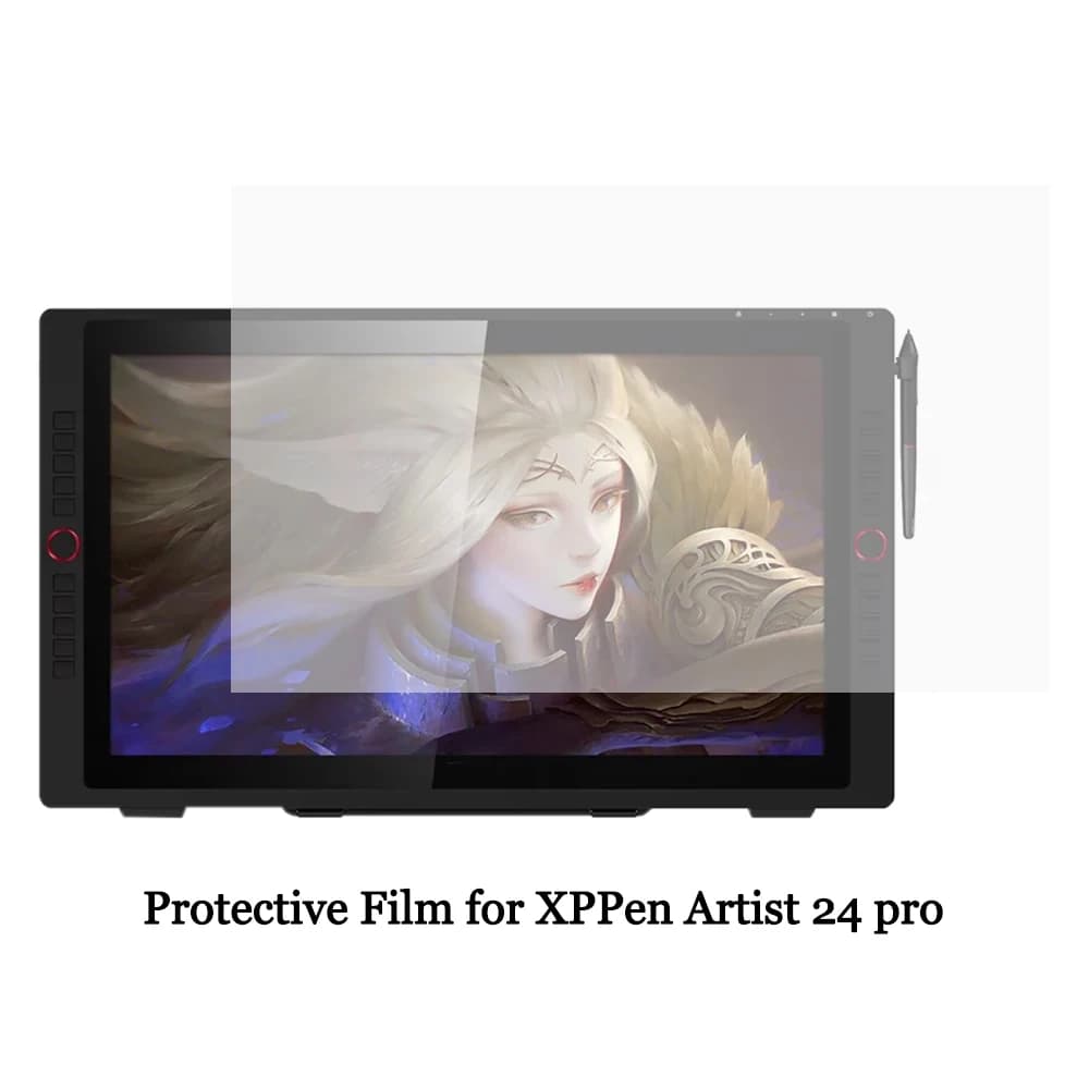 Pellicola protettiva per monitor tablet grafico XPPen Artist 24 Pro, protezione schermo con sensazione di carta per tavoletta grafica da disegno