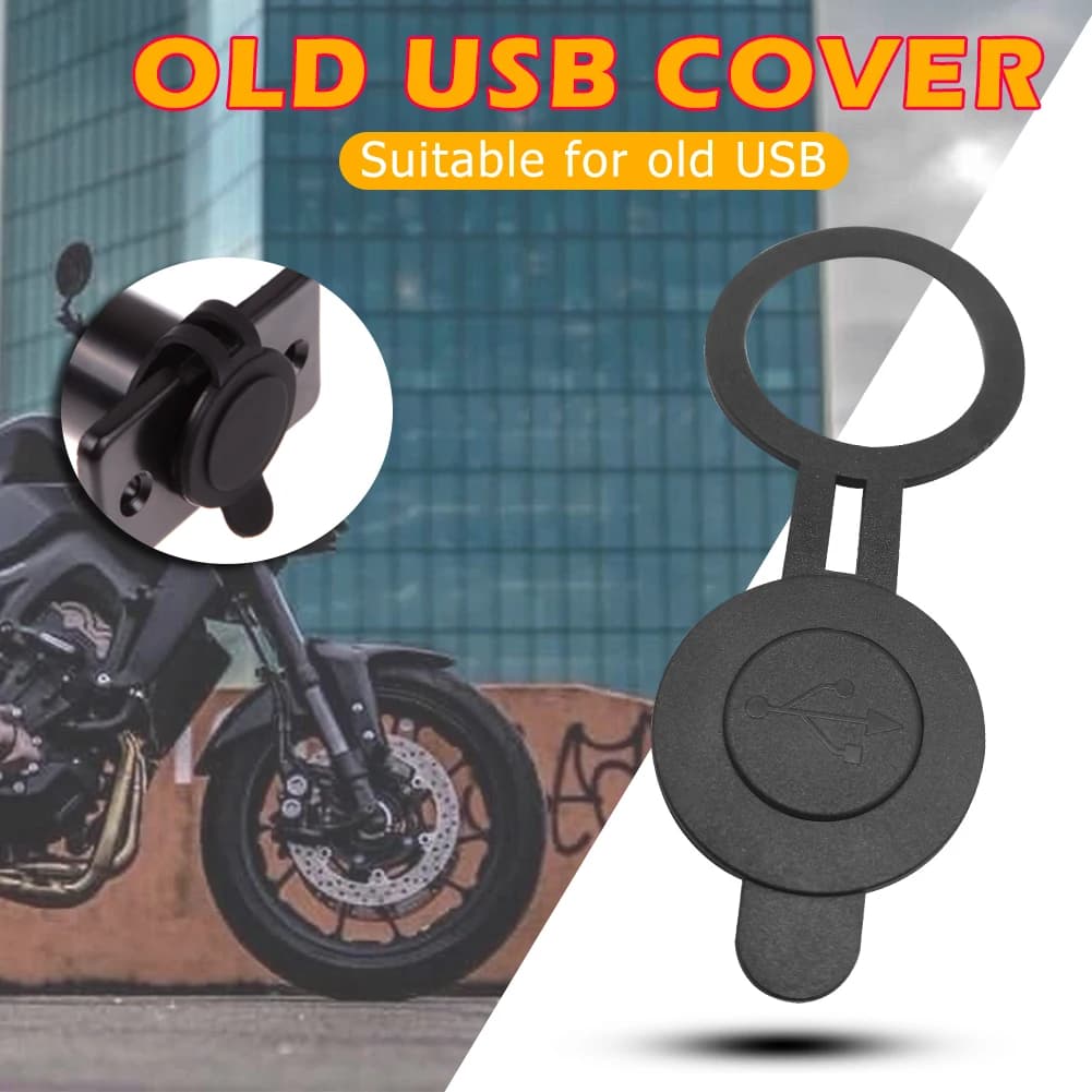 Copertura antipolvere impermeabile rotonda da 30 mm di diametro per adattatore caricabatterie per auto e moto con doppia porta USB