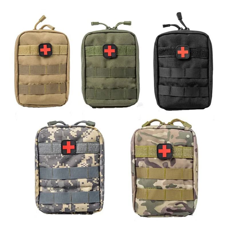 Kit di Pronto Soccorso Tattico, Borsa Medica, Custodia per Trattamento d'Emergenza, Strumenti di Sopravvivenza, Astuccio EDC per Escursionismo, Viaggi e Casa