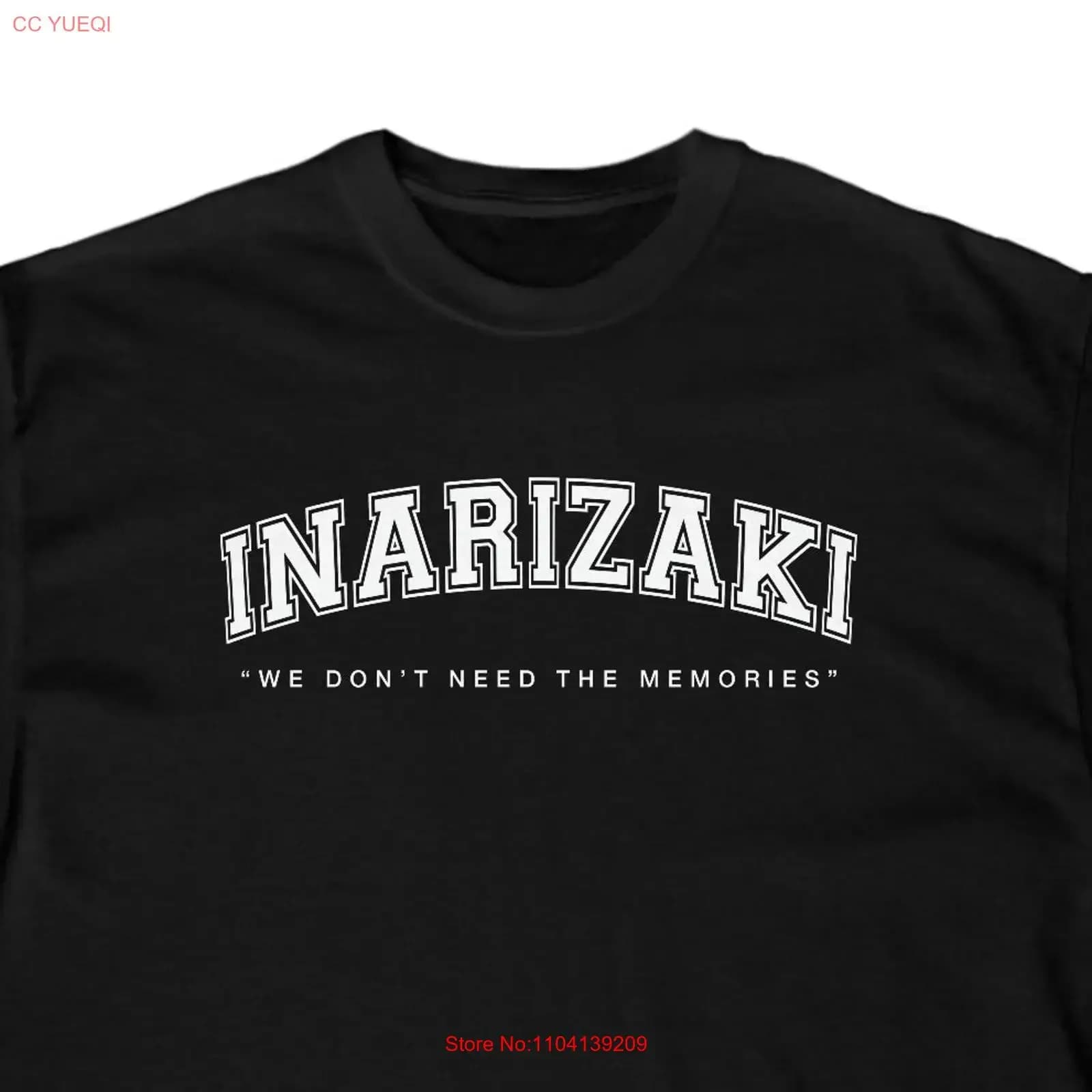 T-shirt Inarizaki Osamus Atsumus Sunas Rintarous Crewneck Volleyball Club we do not need banner memoirs t