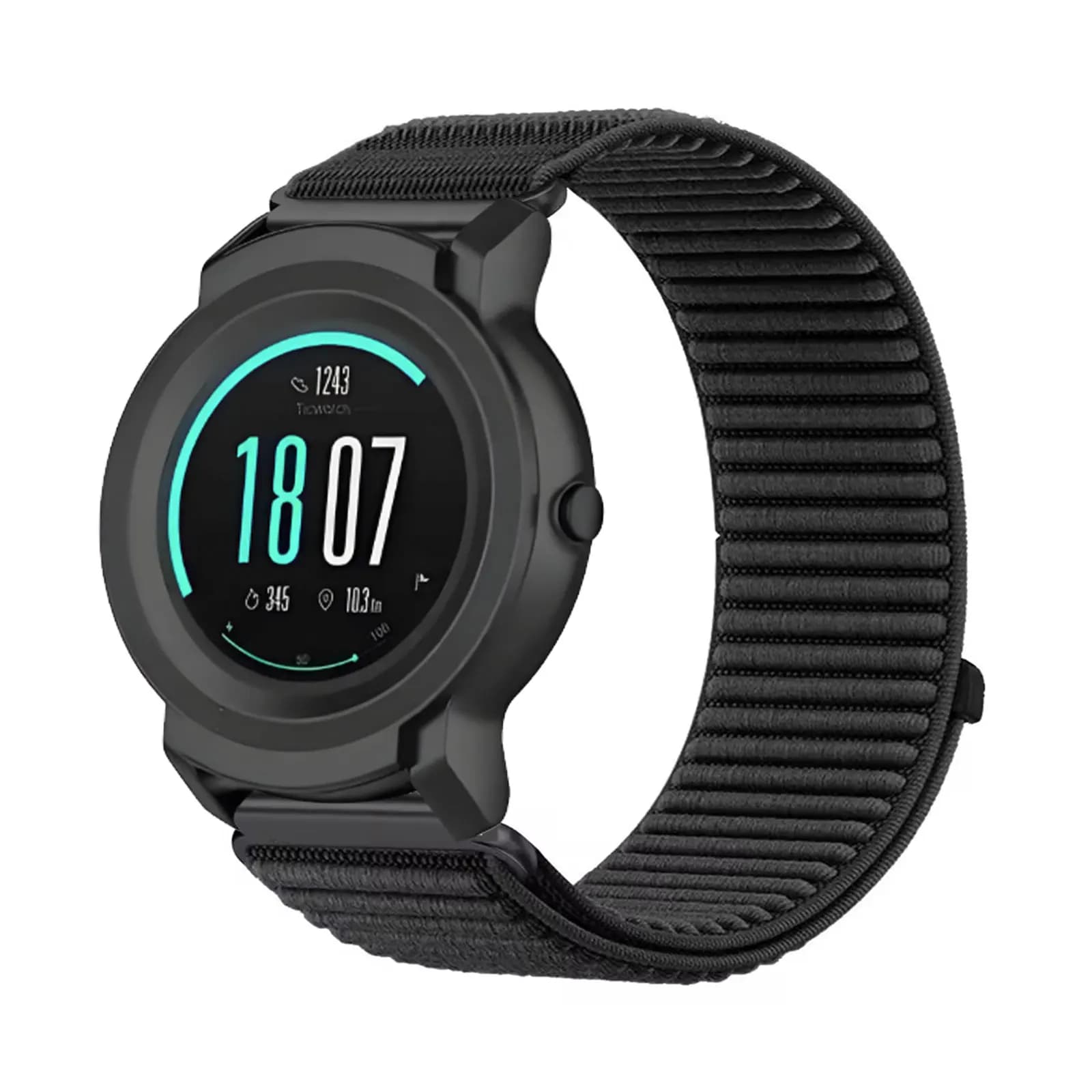 Cinturini in nylon per TicWatch Pro 3 Gps/Pro 3 Ultra/Pro S/E2/S2/S3/GTX, cinturino elastico in nylon con velcro morbido