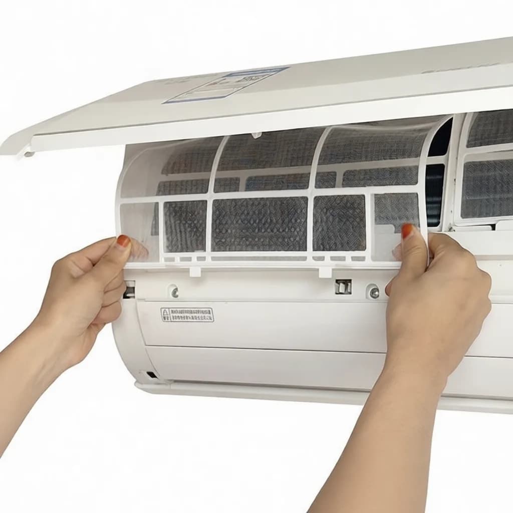 Replacement Air Conditioner Filter For Midea Split Indoor Unit Dustproof Mesh Guard Net Household Clean Maintenance Spare Parts