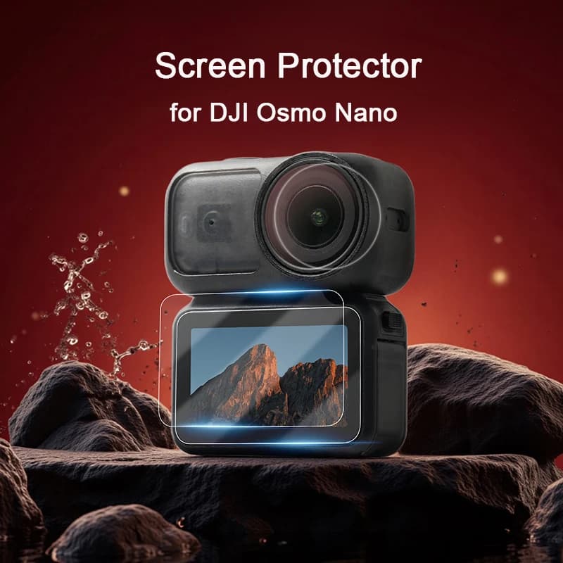 Proteggi schermo per DJI Osmo Nano Vetro temperato ultra trasparente Action Camera Lens Pellicola proteggi schermo Accessori antigraffio