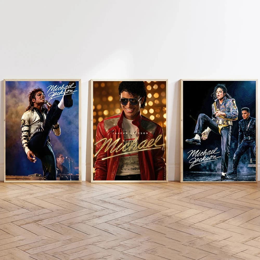 Fashion M-Michael Jackson Photography Poster Music Album Moonwalk Dance Prints Canvas Painting Wall Art Picture Home Room Decor