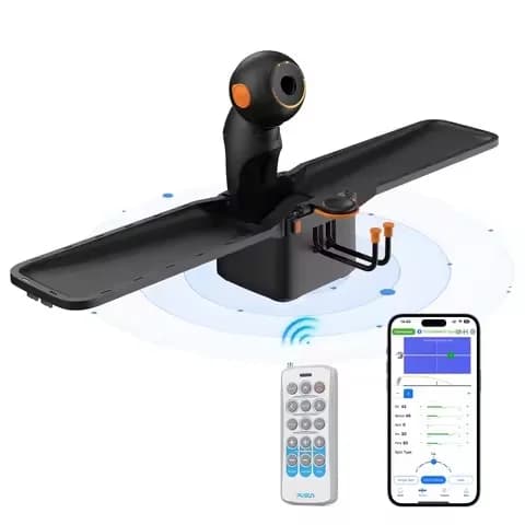 Robot da Ping Pong Multi-Rotazione Multi-Lancio Dora Pro PUSUN, Macchina Elettrica Intelligente per Servire Palline da Ping Pong per Uso Interno