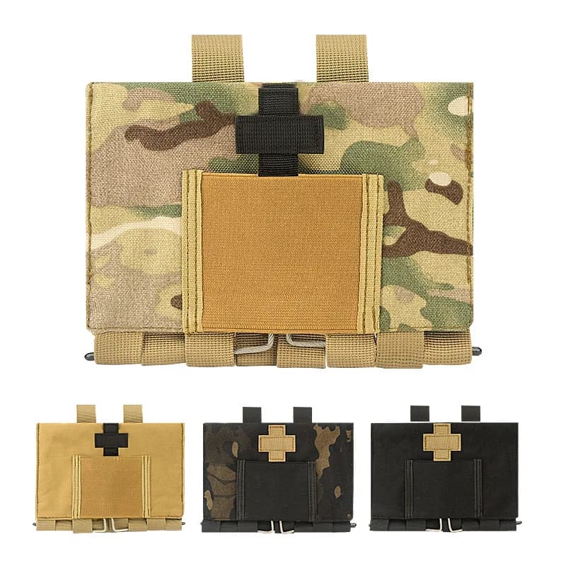 Tactical Emergency Molle Quick-release Medical Storage Bag. Tactical Portable First Aid Kit. Multi-functional.