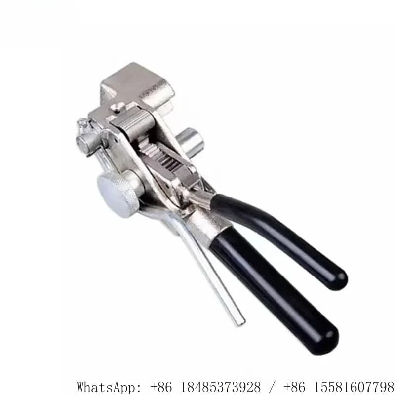 Manual Stainless Steel Band Strapping Plier Cable Tie Tightening Cutting Tool Metal Strap Binding Wrapping Hand Tool