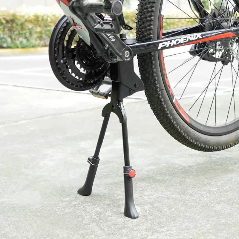 Cavalletto per bicicletta Supporto centrale per bici Cavigliera in lega di alluminio Portapacchi regolabile Scaletta laterale G987