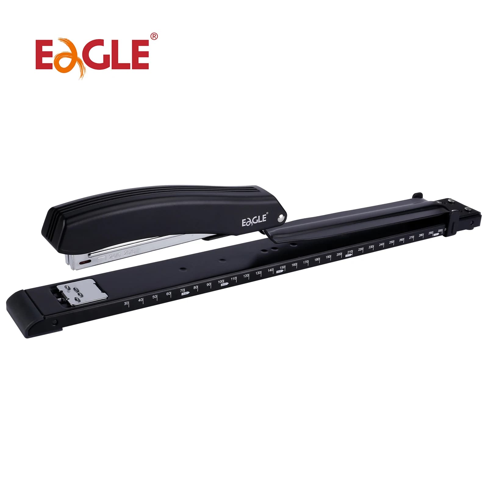 Cucitrice Eagle LONG-ARM con righello incorporato e guida carta regolabile, incudine ruotabili, materiale scolastico e per ufficio