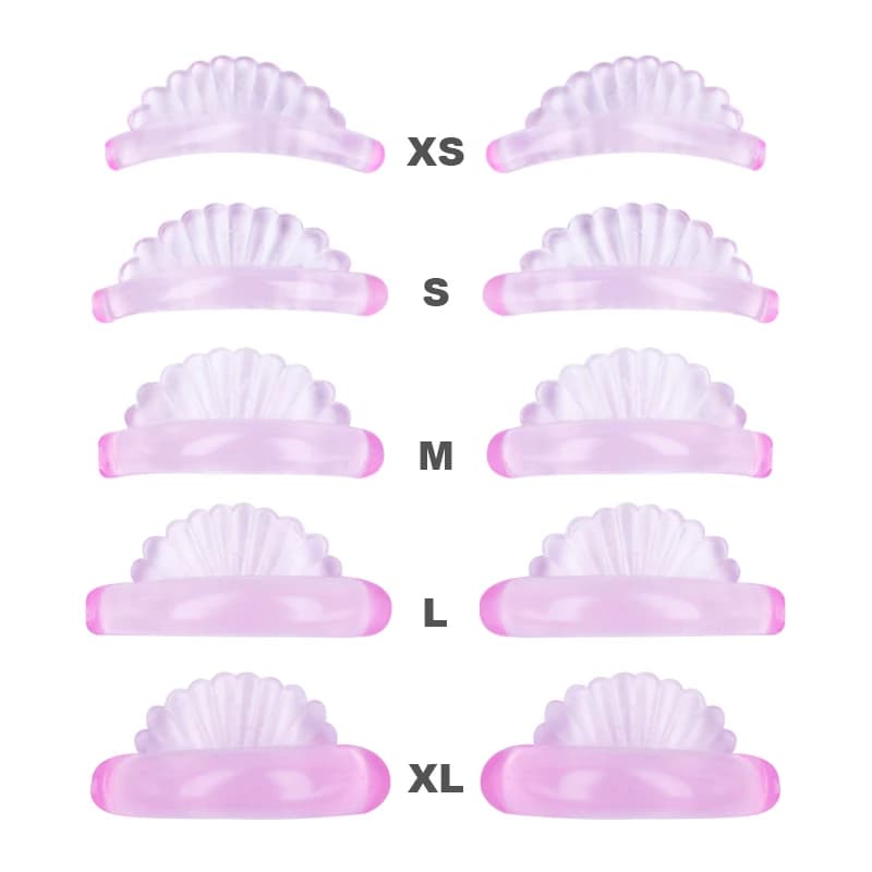 5 pairs reusable lifting kit silicone lamination pads shape shell permanent rods extension eyelashes 3D bigodino makeup tool