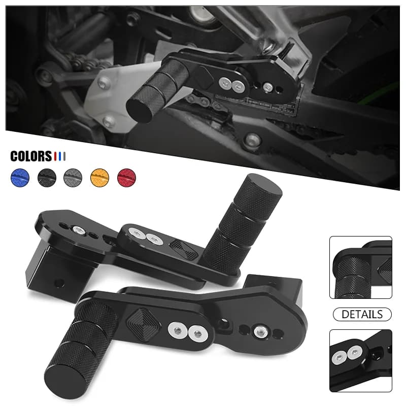 Pedane Regolabili Telescopiche Multi-angolo per Moto Ninja H2 SX 650 400 1000SX VERSYS1000 650 GTR1400 ZH2 SE