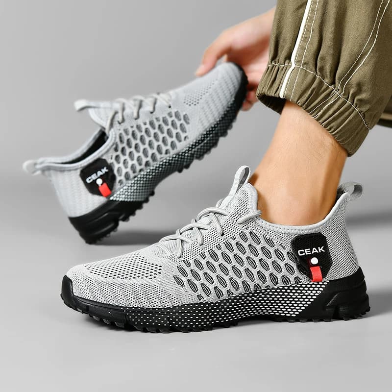 Nuove Scarpe Sportive Estive da Uomo per Atletica e Basket, Design Unico a Griglia, Traspiranti e Comode per la Corsa