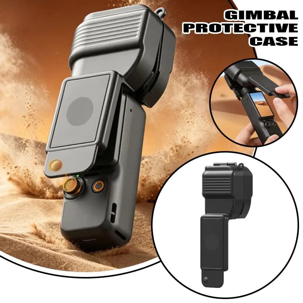 Custodia Protettiva Monopezzo con Coperchio a Ribalta per DJI Osmo Pocket 4, Anti-graffio, Anti-caduta, Anti-polvere, Accessorio per Action Camera