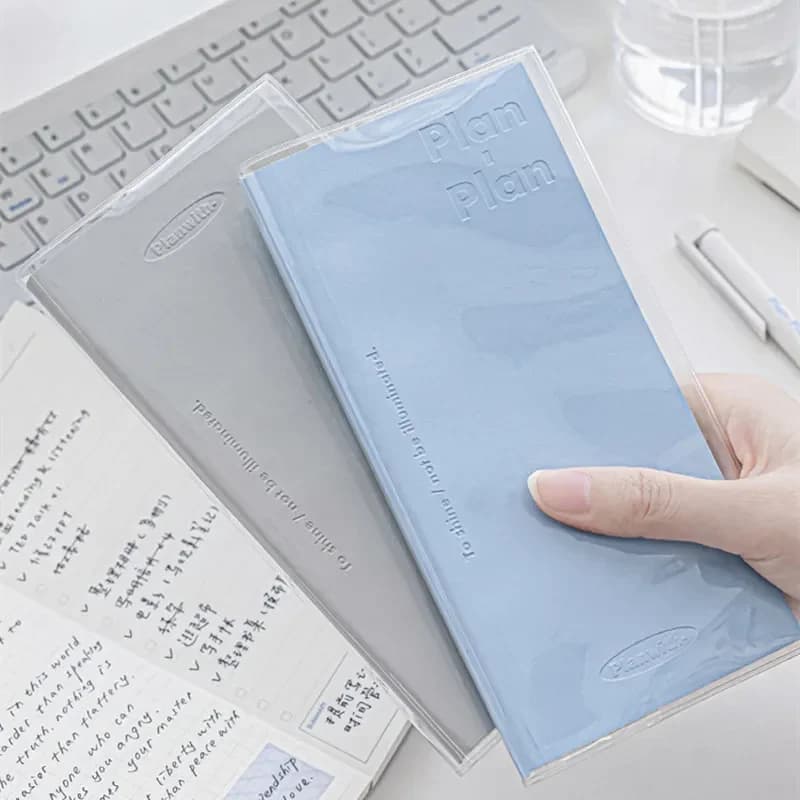 Agenda giornaliera Kawaii Notebook Agenda portatile libreta PU Copertina morbida Programma Piano di apprendimento e lavoro con data piena