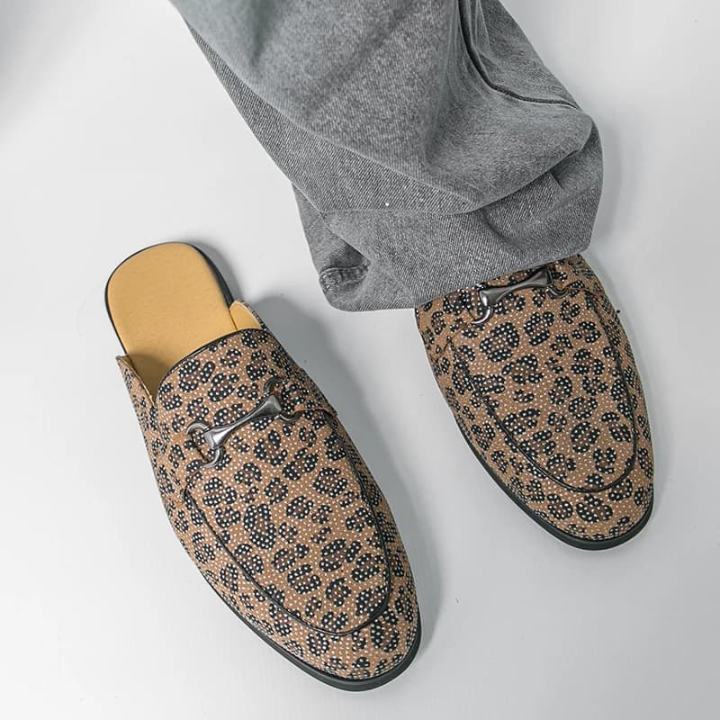 Scarpe Mules da Uomo con Tacco Basso, Comode e Alla Moda, Ciabatte da Uomo Taglie 38-46