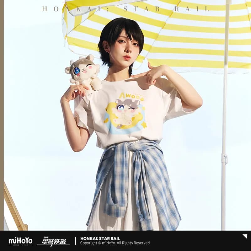 Original Mydei Anaxa Phainon Awooo Series short sleeves T-shirt mIHOYO Honkai Star Rail Phainon Cosplay Costume Summer clothes