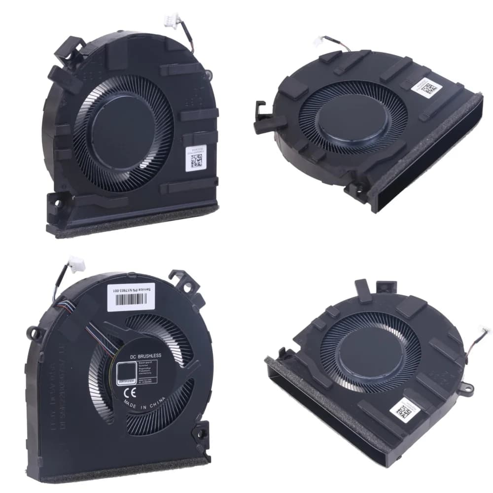 Ventola di Raffreddamento CPU per HP TPN-Q278 TPN-Q279 15-FB0028NR 0050AX, Ventola di Ricambio per Laptop ad Alte Prestazioni e Silenziosa