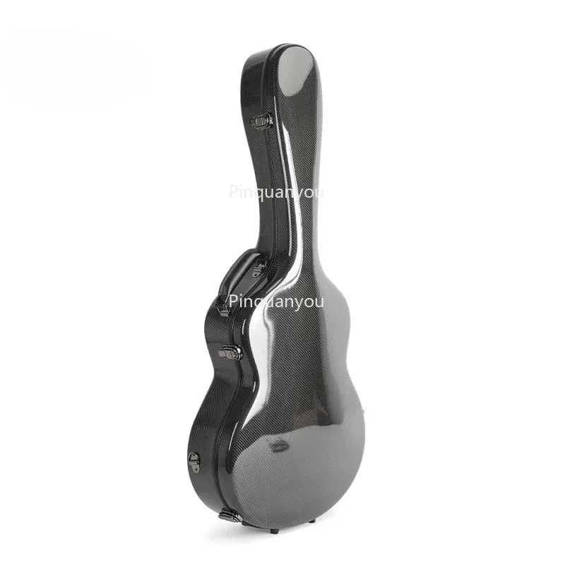 Custodia in materiale arcobaleno in fibra di carbonio per strumenti musicali classici, chitarra, basso, violino, ukulele