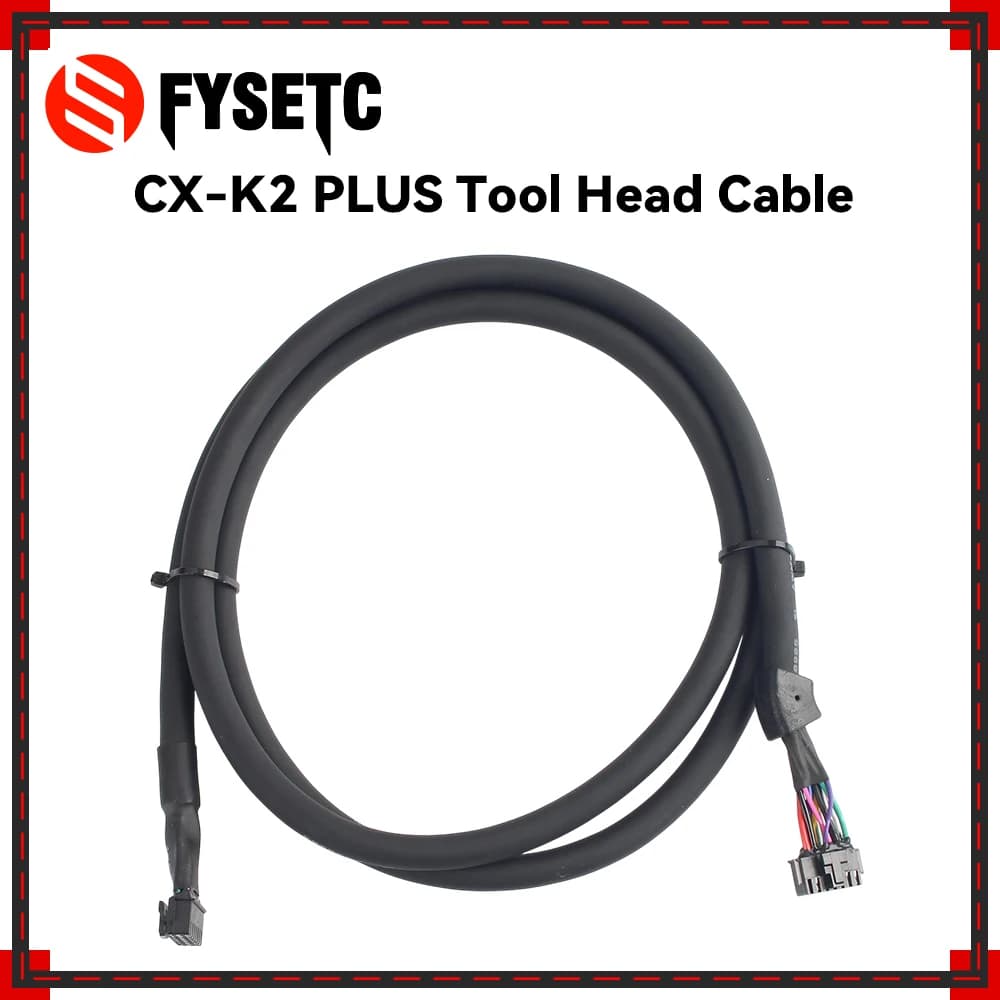 For Creality K2 Plus Tool Head Cable Fully Wrapped End And Flexible Cable Campatible With Creality K2 Plus 3D Printer Parts