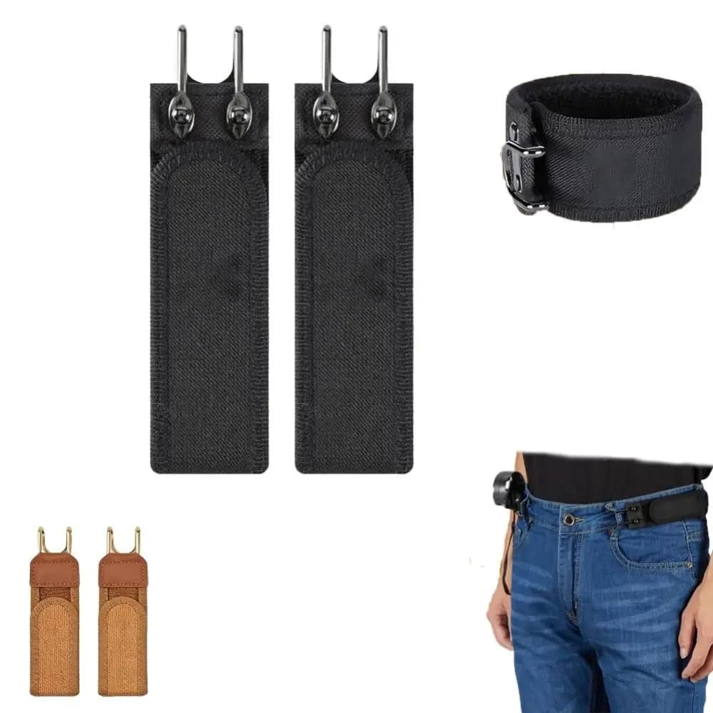 Regali Gancio per cintura senza fibbia unisex Fibbia in vita con velcro regolabile Cintura elastica Comodo gancio in metallo