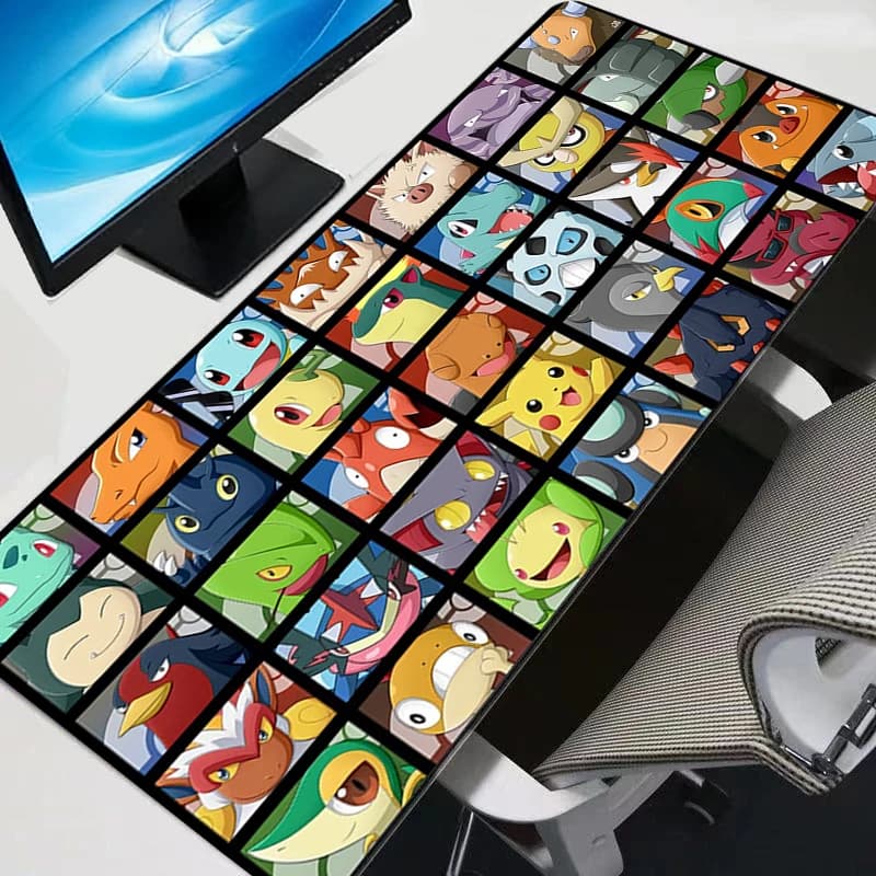 Tappetino per mouse Anime Accessori da gioco Tappetino per mouse Gamer PC Completo Tastiera per computer Pokemon Pikachu Tappetino per mouse Varmilo