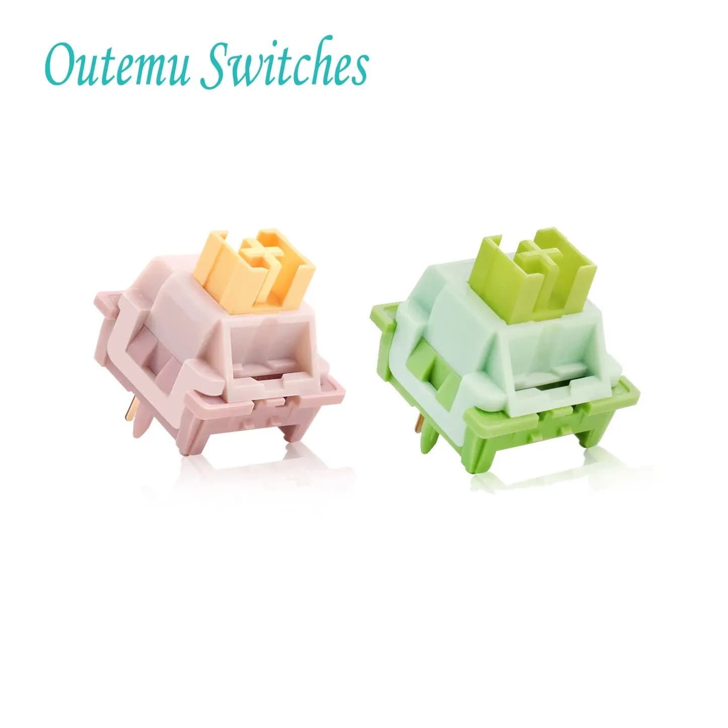 Outemu Peach/Lemon V2 Switch update Lubed silent switches 5pin custom tactile linear mechanical keyboard Hot-swap DIY