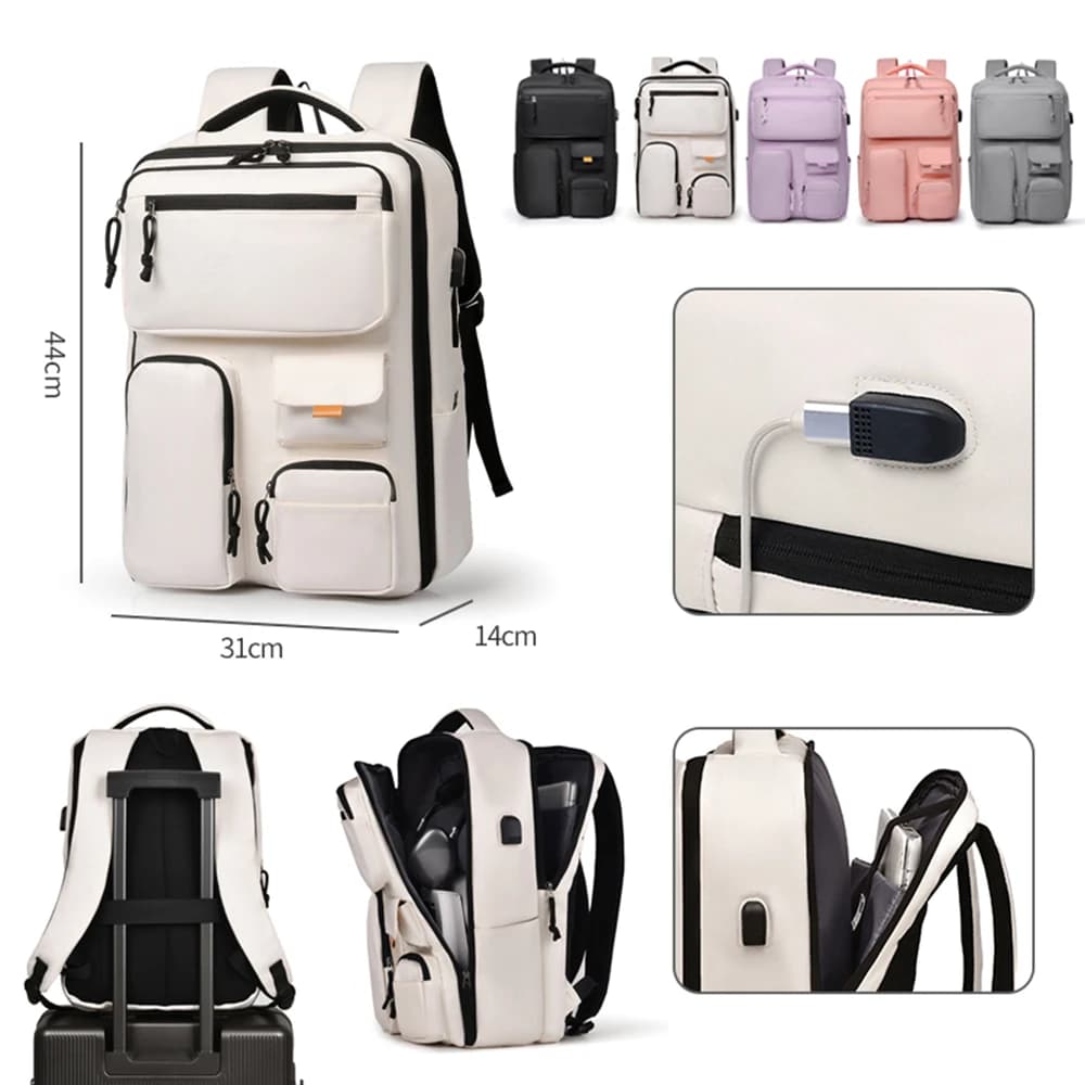 Borsa per laptop per MacBook Air Pro 13 16 Custodia Xiaomi Lenovo 14 Borsa a tracolla antiurto da 15,6 pollici Borsa portatile Valigetta Zaino