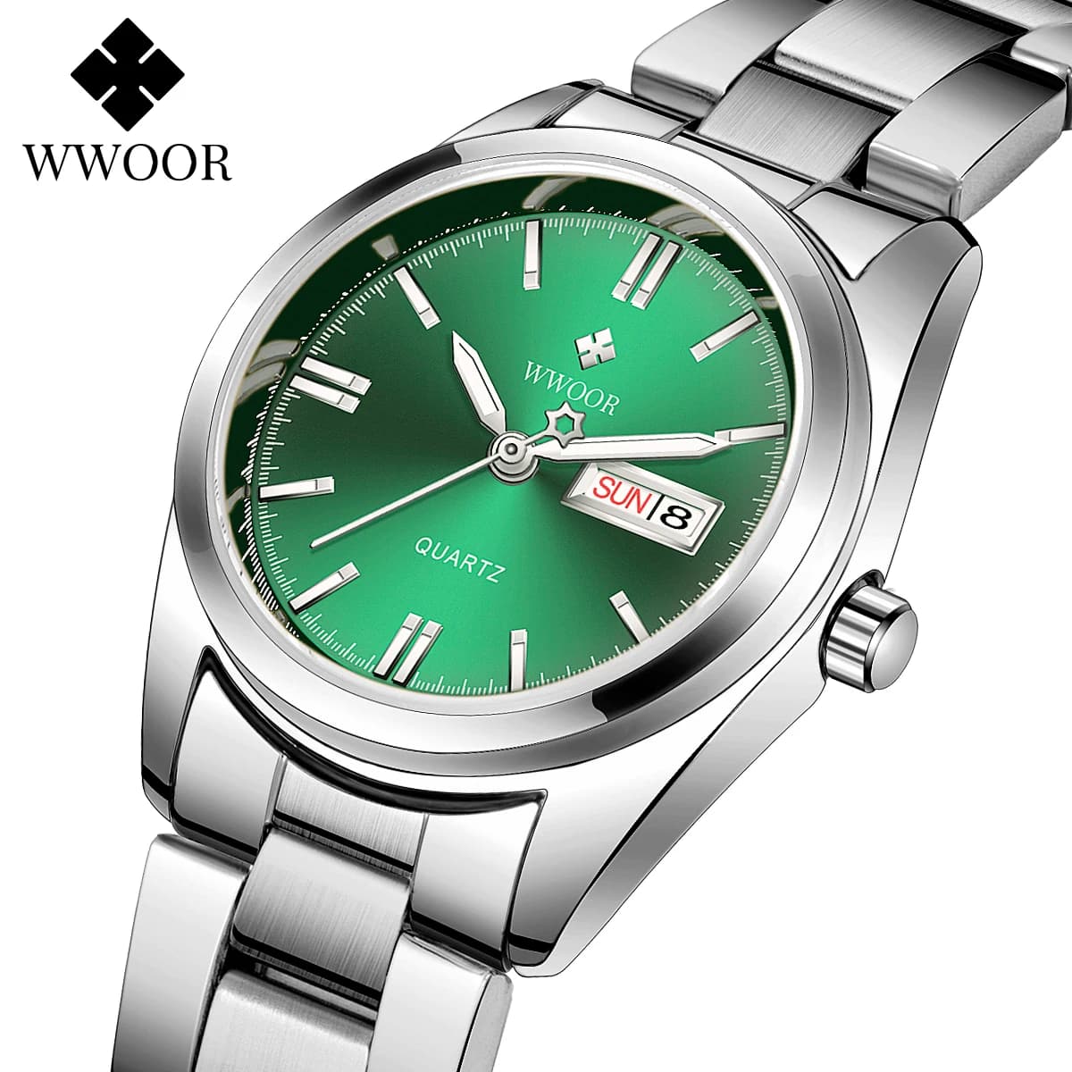 Orologio WWOOR per donna orologi al quarzo da donna in acciaio inossidabile di moda Top Brand orologio da polso da donna impermeabile di lusso Reloj Hombre