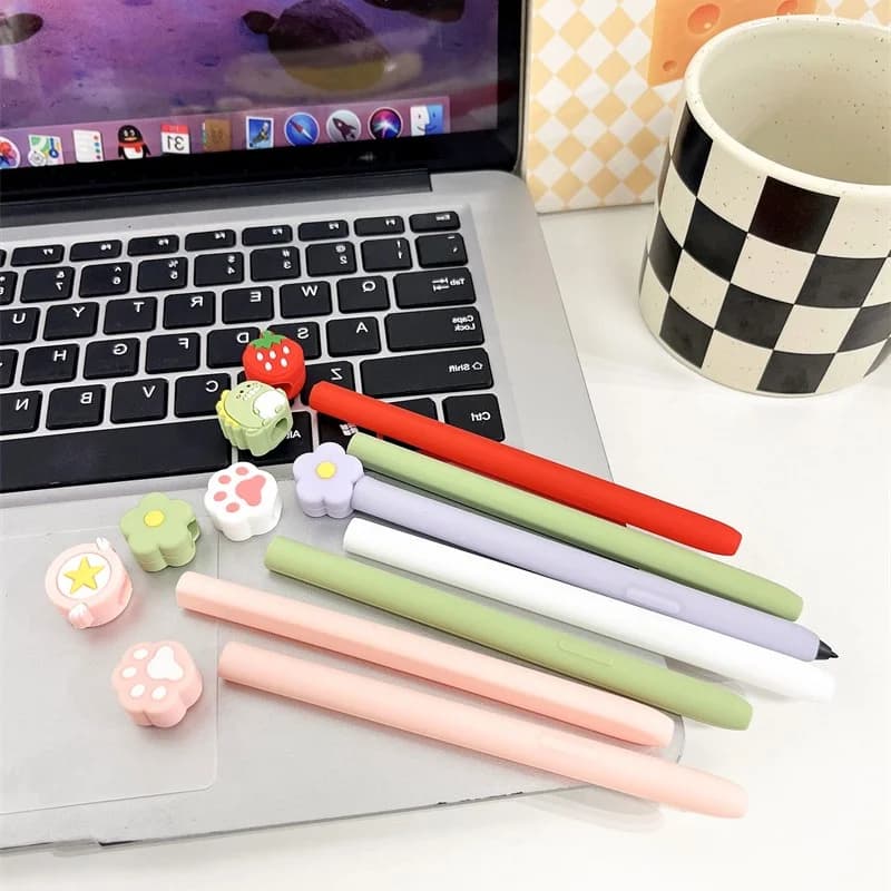Custodia per penna per Samsung Galaxy Tab S11 Ultra S10 S9 S8 S7 S6 Lite Cartoon Cute Tablet Stilo Custodia protettiva in silicone antiurto