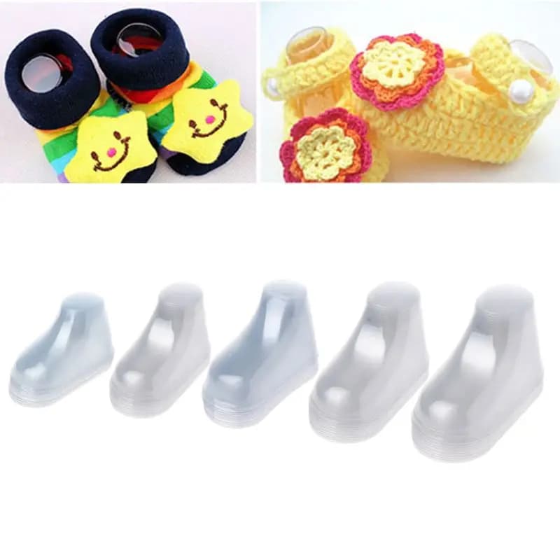 10 pz/set plastica bambino bambino piedi Display stampo bambino stivaletti scarpe calzino per stivaletti scarpe calzino bambino scarpa vetrina