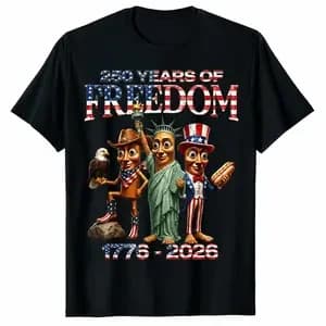 250 Years Of Freedom USA Liberty TungTung Sahur Patriotic T-Shirt