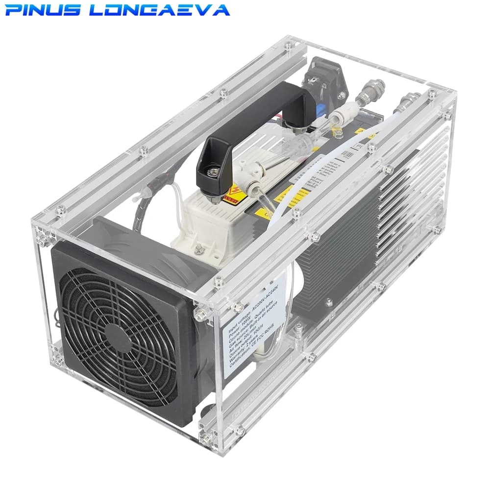 CE FCC ROHS D1 10 g/h 20L/min 10 grammi generatore di ozono a conchiglia acrilica per ozonizzatore per piscina 10 tonnellate di olio di ozono d'acqua