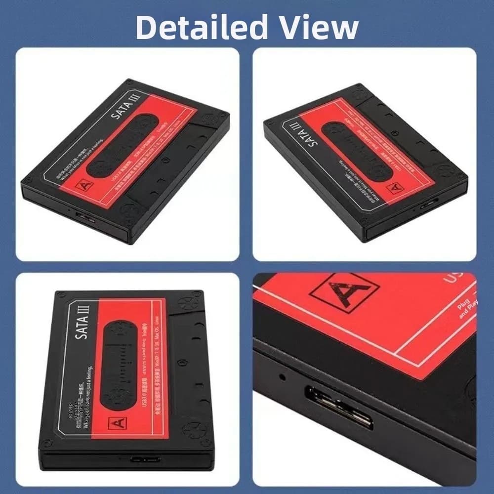 New 2.5 Inch External Hard Drive Enclosure USB 3.0 Portable SSD Enclosure SATA 5Gbps HDD Enclosure