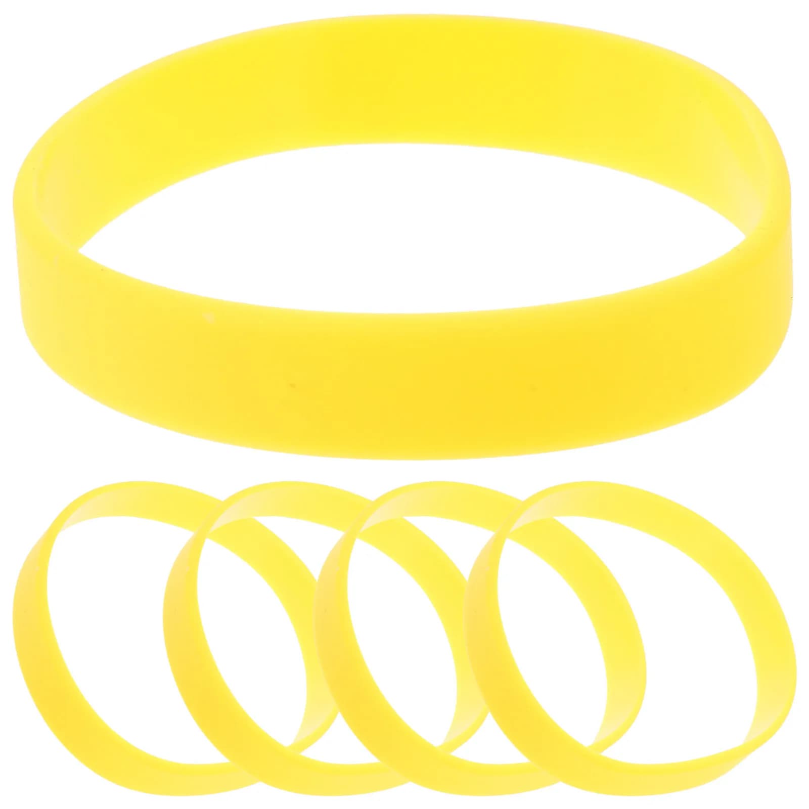 5Pcs Delicate Sports Wristbands Silicone Bracelet for Parties Casual Daily Wear Team Spirit Gift Fashionable Comfortable Compact