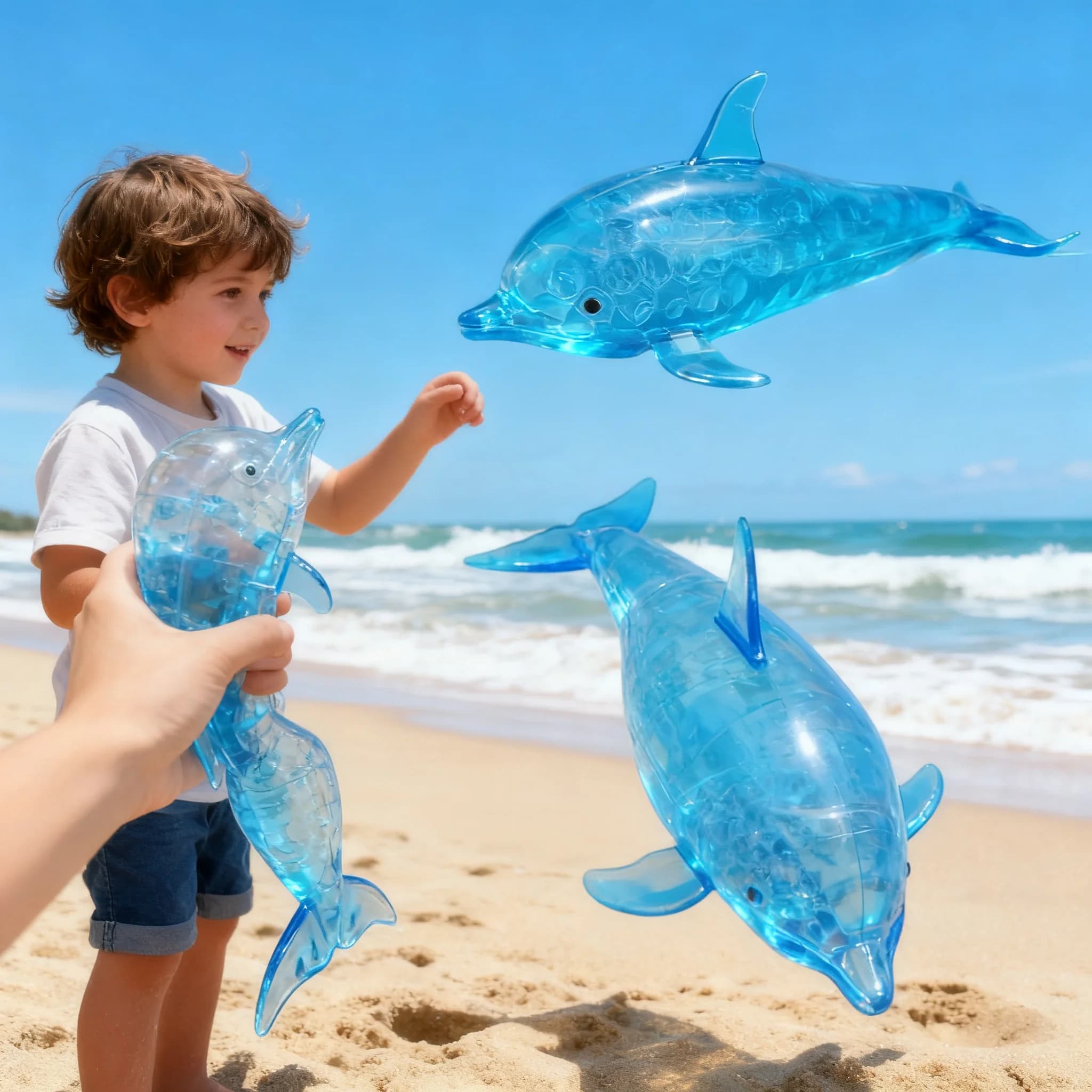 Squishy Squalo Delfino Antistress Giocattolo Sensoriale Elastico in TPR per Alleviare l'Ansia Terapia Sensoriale Regalo per Adulti Bambini Gadget per Feste
