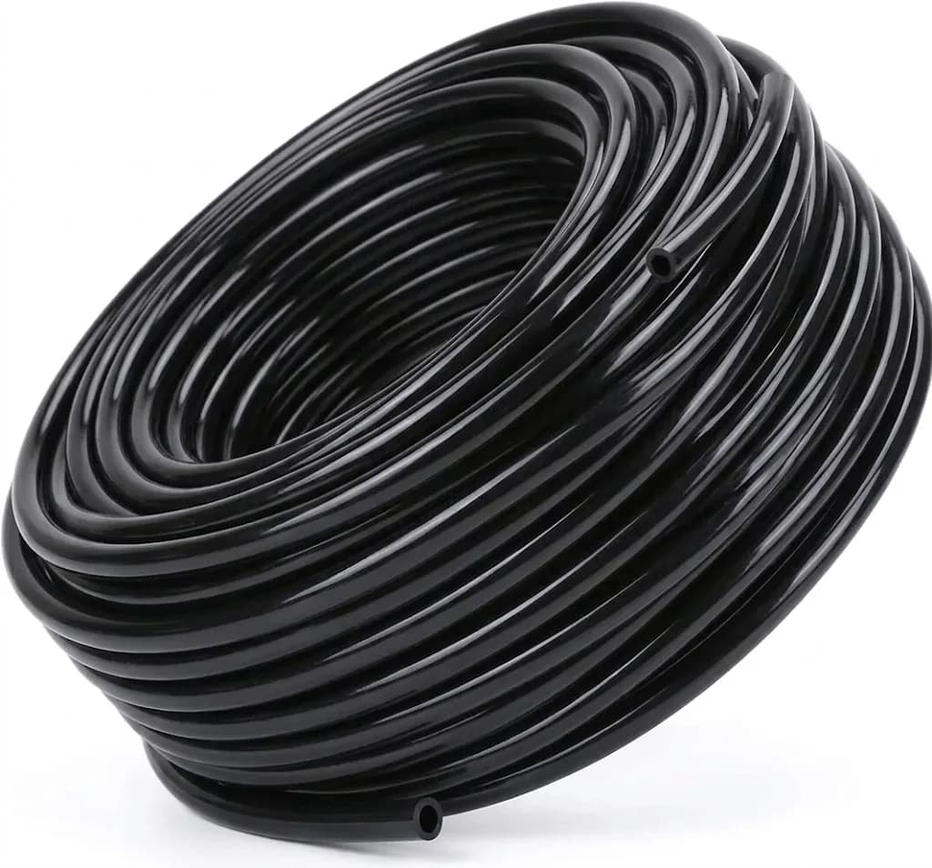 5m Black Drip Irrigation Hose Perfect For DIY Garden Irrigation System Or As Blank Distribution Tubing For Any Garden Use