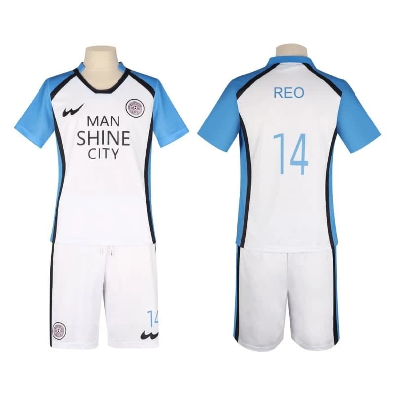 Costume Cosplay Anime REO, Set Soccer Jersey Team MAN SHINE CITY, Uniform Soccer Mikage Reo, Outfit for Halloween and Carnival