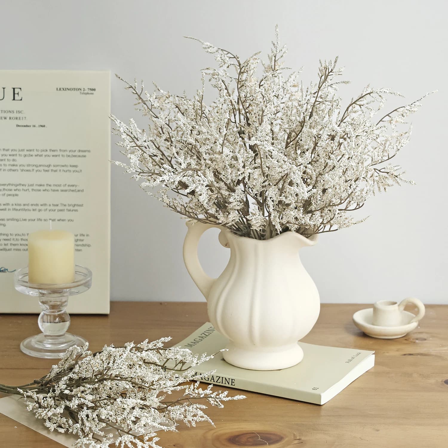 Piante di Erba Artificiale per Bouquet da Sposa, Decorazioni per Giardino, Feste, Interni, Vasi Fatti a Mano, Artigianato e Regali Decorativi Fai-da-Te