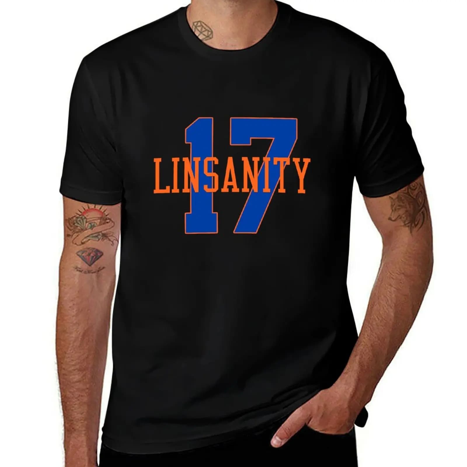 T-shirt Linsanity a maniche corte in tessuto elasticizzato morbido
