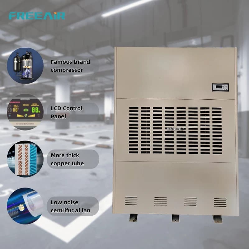 Deumidificatore Industriale da Pavimento 960L/G con Pompa di Scarico, Intelligente per Piscine e Depositi ATV/UTV - Vendita Diretta dal Produttore