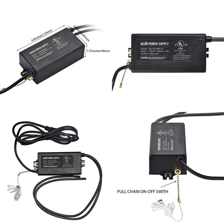 UL 6.5KV Neon Sign Transformer for Neon Signs Light Power Supply 120V AC 50/60HZ