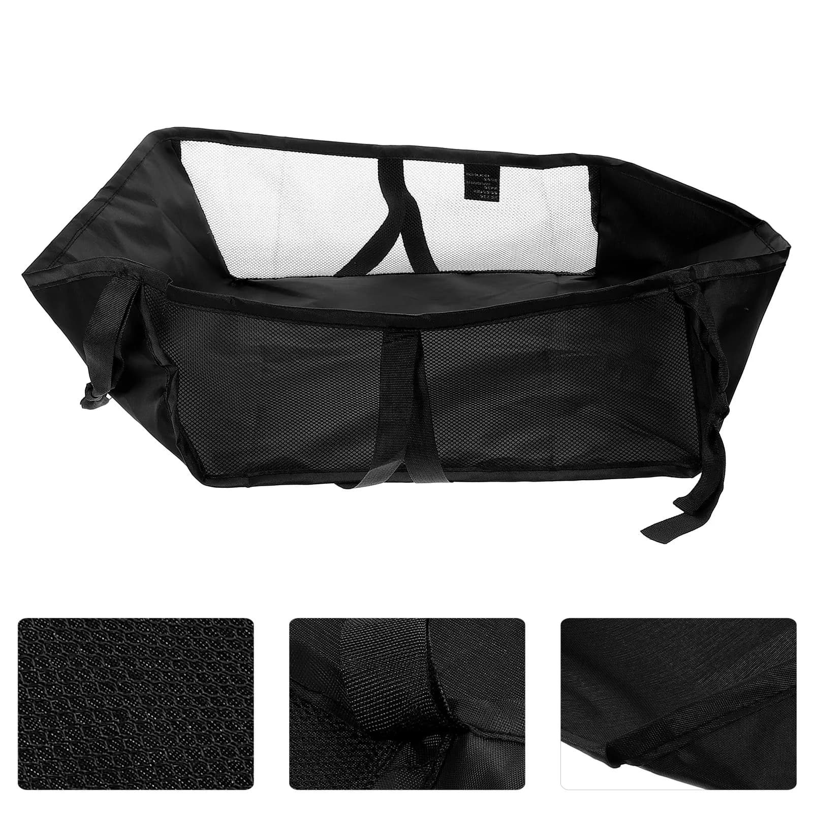 Cestino Universale per Passeggino, Borsa Portaoggetti, Organizer per Carrozzina, Supporto a Rete Appendibile, Portatile e Leggero