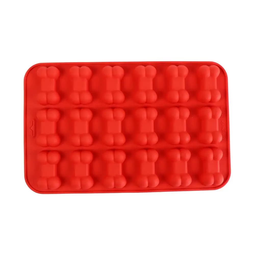 Stampi in Silicone per Ghiaccio a Forma di Osso, Facile Sformatura, Alta Resistenza al Calore, Stampi per Cottura a Forma di Zampa di Cane, Stampo Rettangolare Fai-da-Te per Caramelle e Biscotti