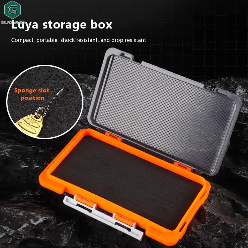 Box Wallet and Fishing Accessories with Sponge padding, Airtight closure, Portable, Waterproof and Anti-loss