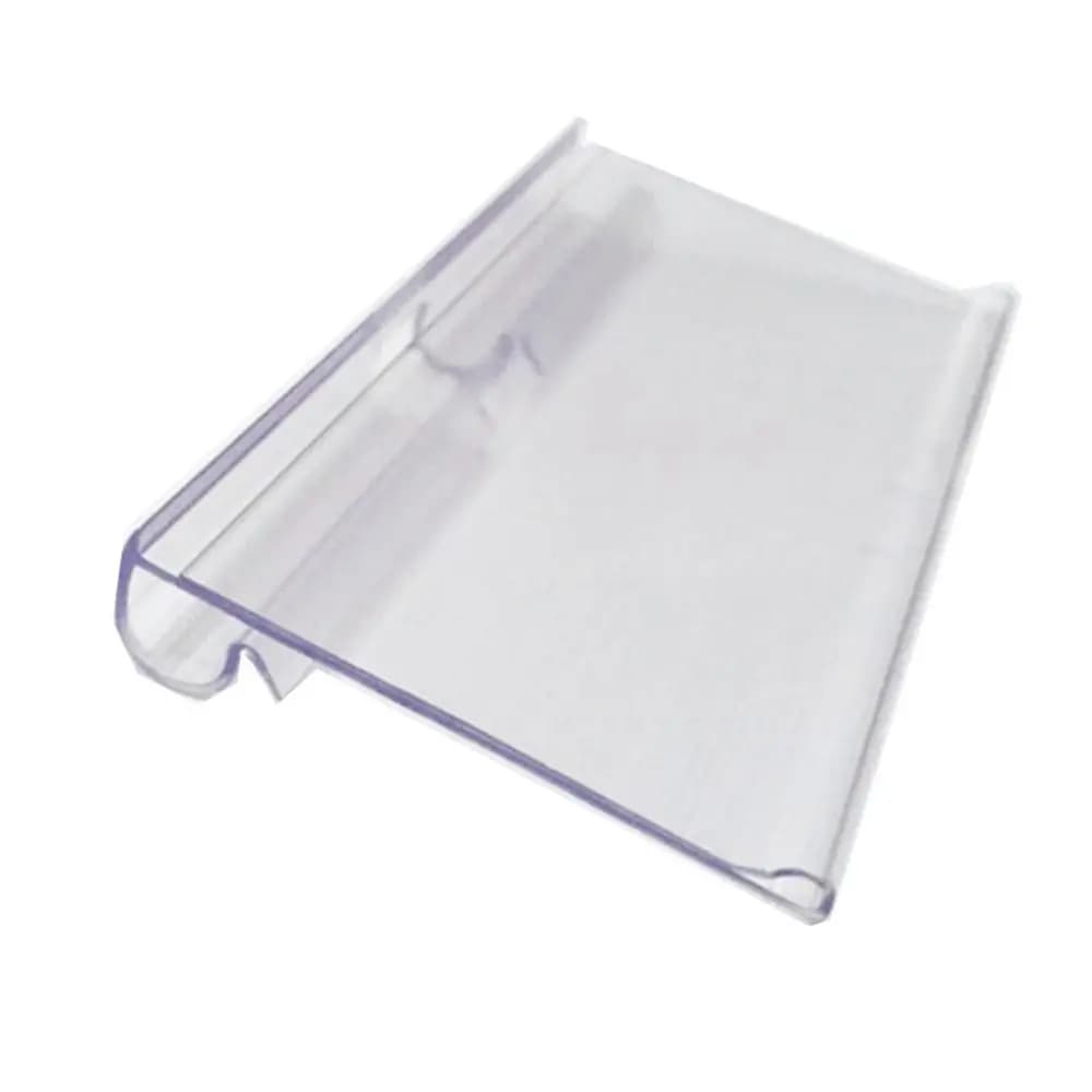 Porta cartellino del prezzo in plastica da 50 pezzi Gancio a doppia linea Porta etichette trasparente Segnaletica Porta cartellino del prezzo multifunzionale Centro commerciale