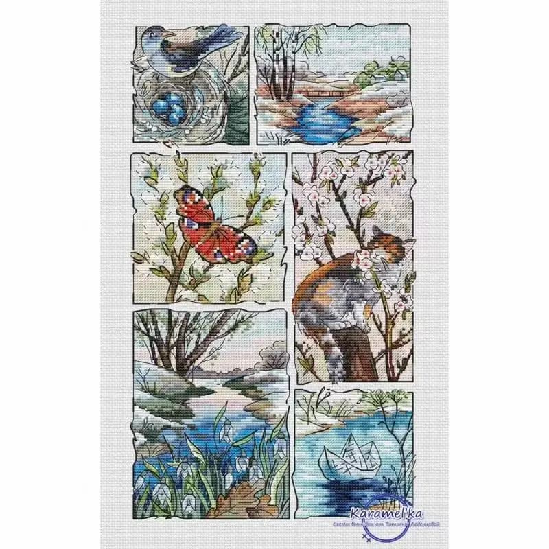 16004A Cross Stitch ONLY FLOSS NO FABRIC NOT Cross-stitch Kit Embroidery Needlework WITHOUT Fabric Homfun Painting Crossing