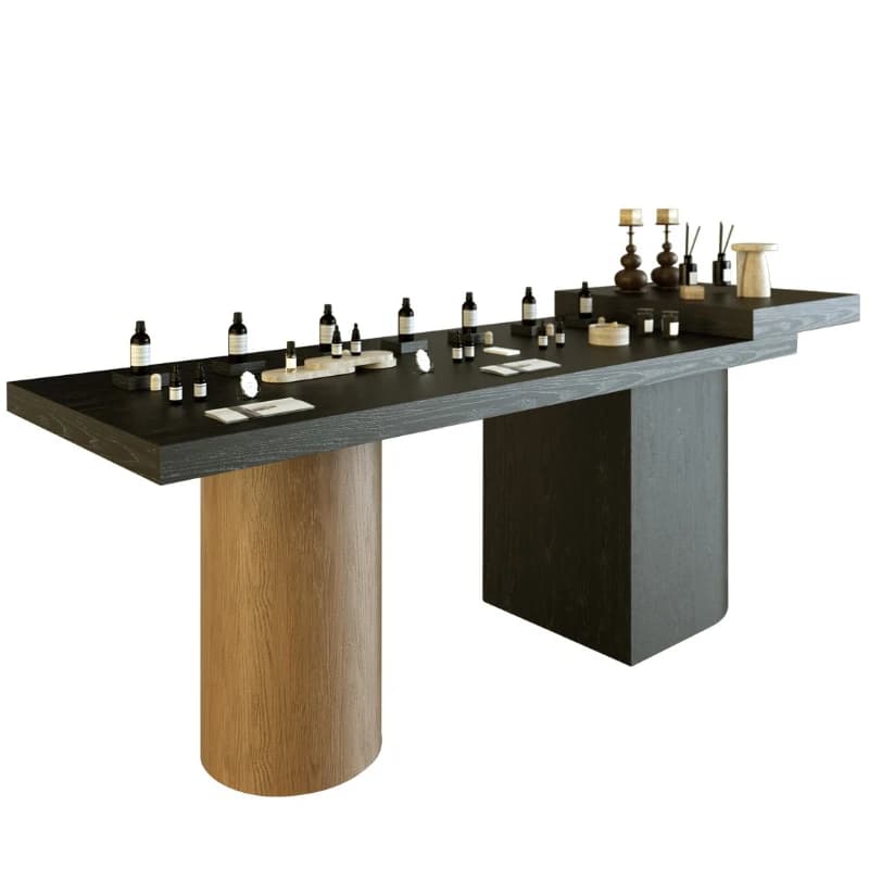 Fragrance shop Nakajima table aromatherapy incense table candle diffuser stone water wooden combination long