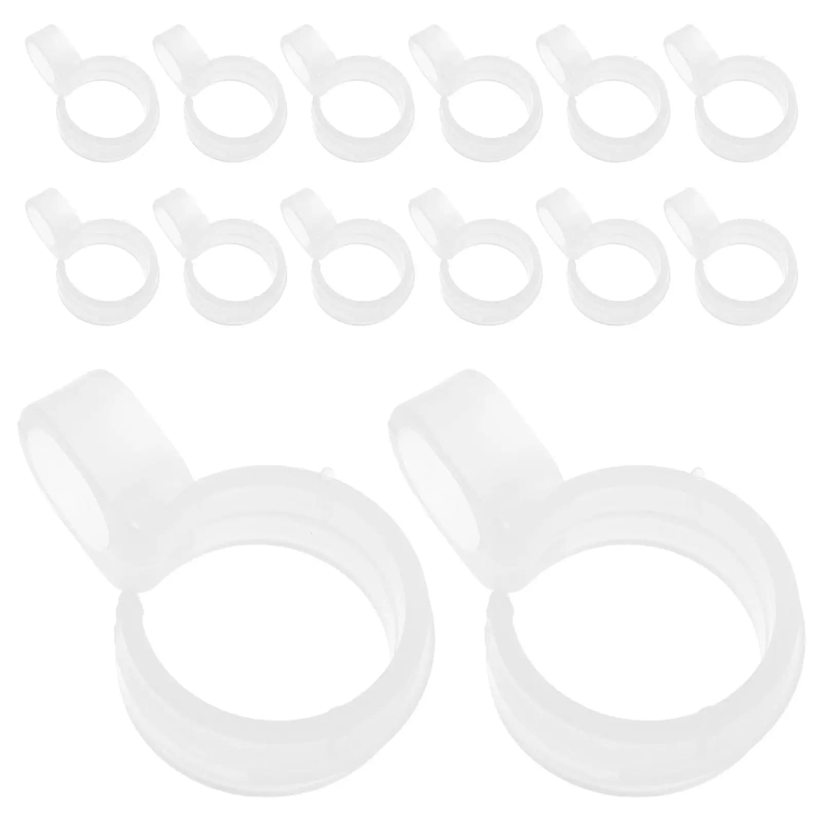 50 Pieces Hooks White Plastic Winding Hangers, Anti-slip Clips for Stendibiancheria, Stendini and Armadi Dividers