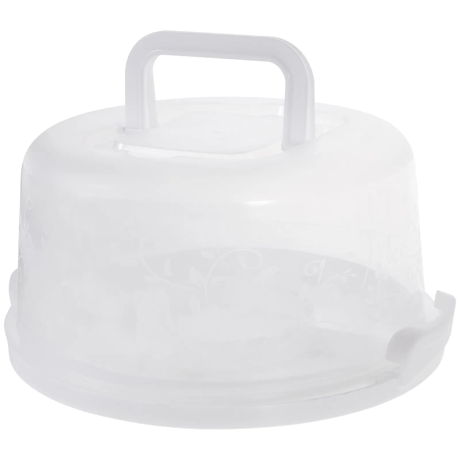 Contenitore per cupcake e crostate, portatile, trasparente, per la conservazione di dolci, ideale per feste in casa, panetterie, porta muffin in plastica.